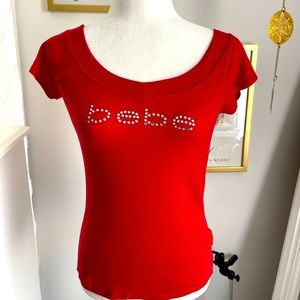 Red bebe top